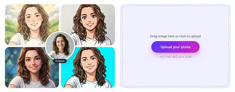 Overchat AI photo to anime converter