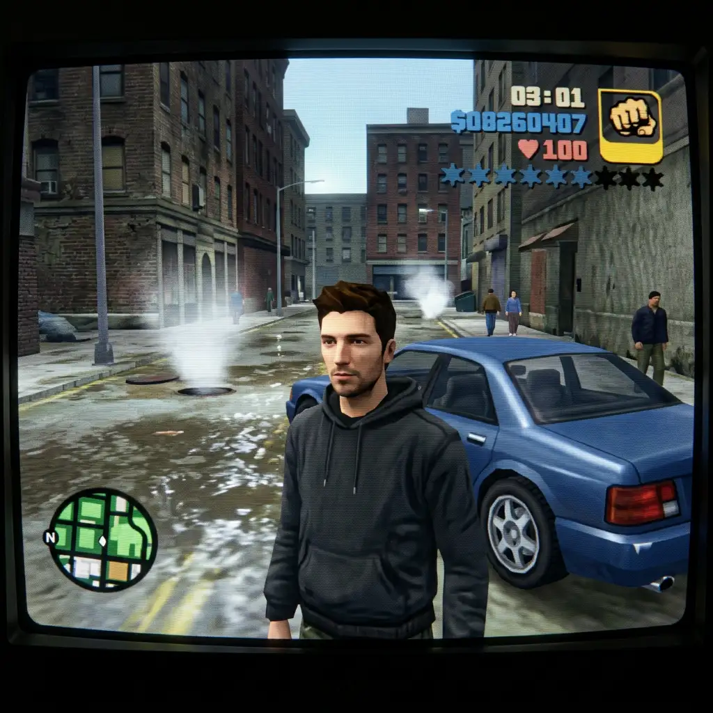 GTA III Liberty City gameplay screenshot style