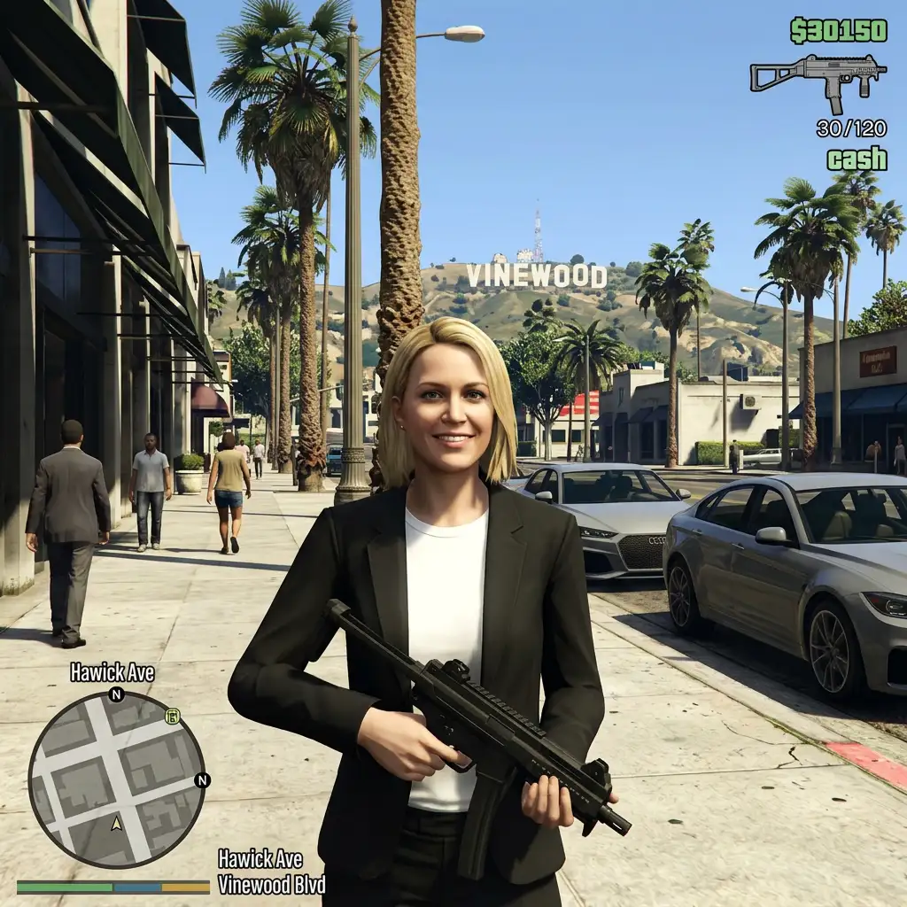 GTA V Los Santos gameplay screenshot style