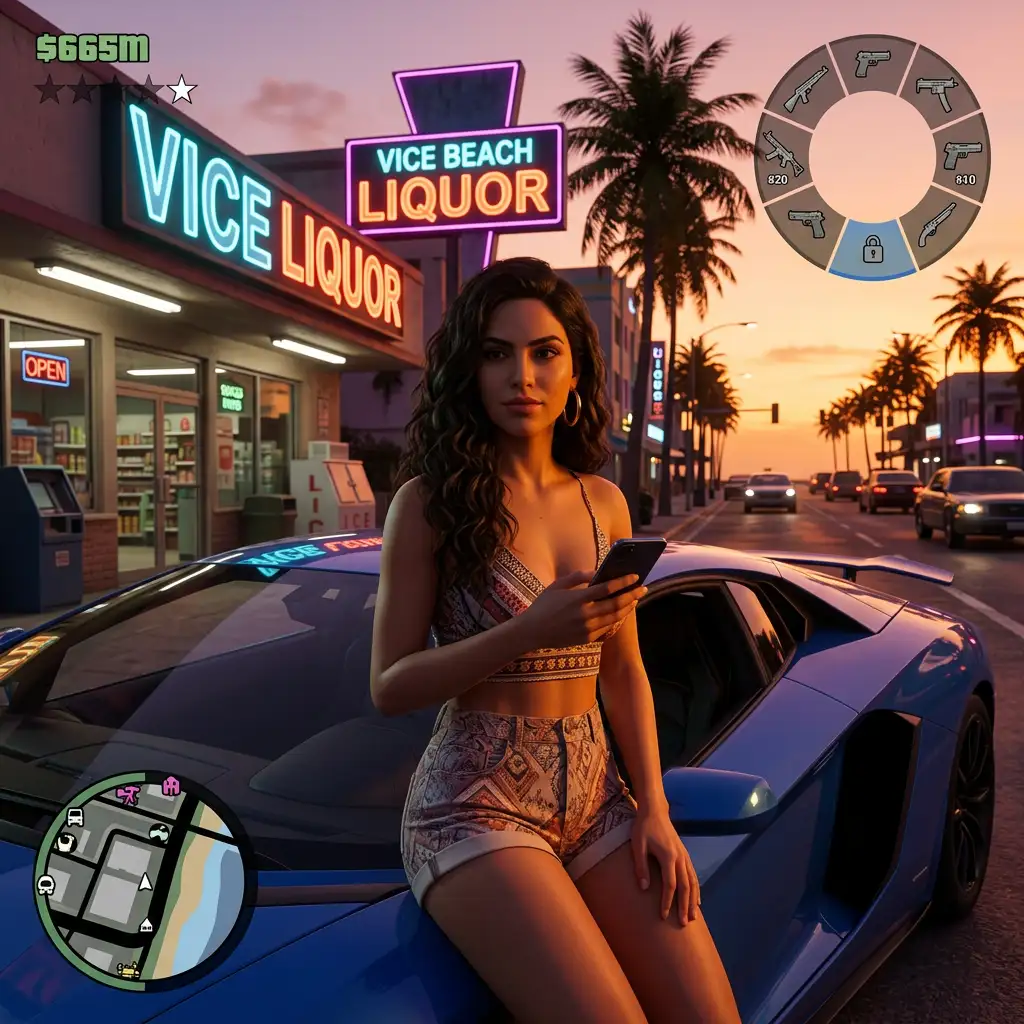 GTA-style portrait after AI stylization