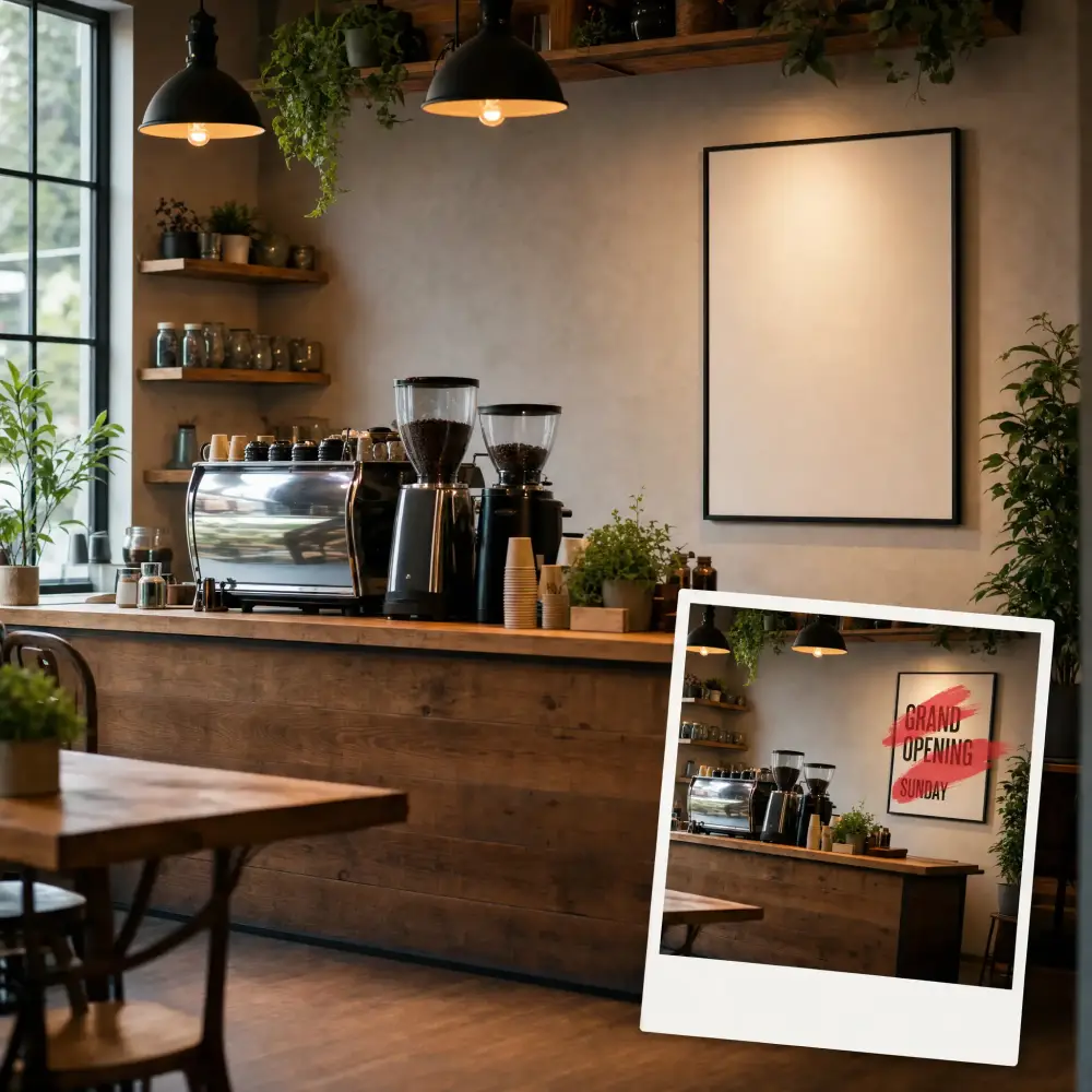 Interior photo with poster text removed