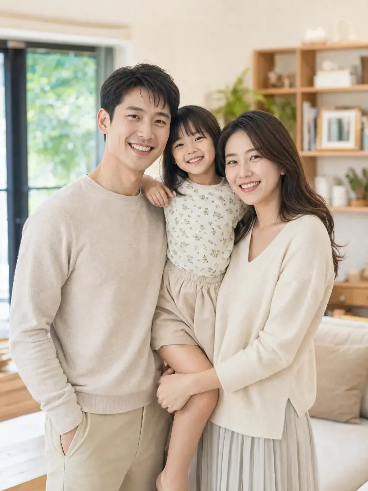 Example AI-generated family photo
