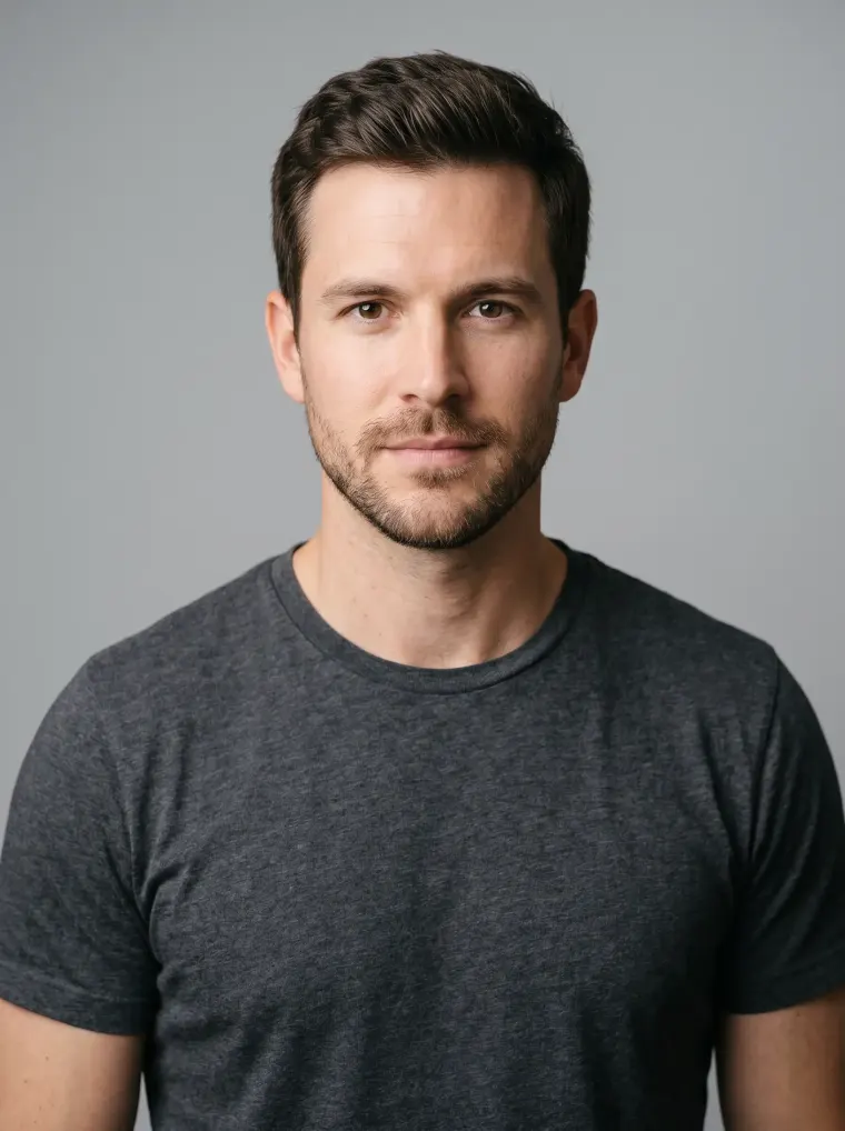Original portrait of a man