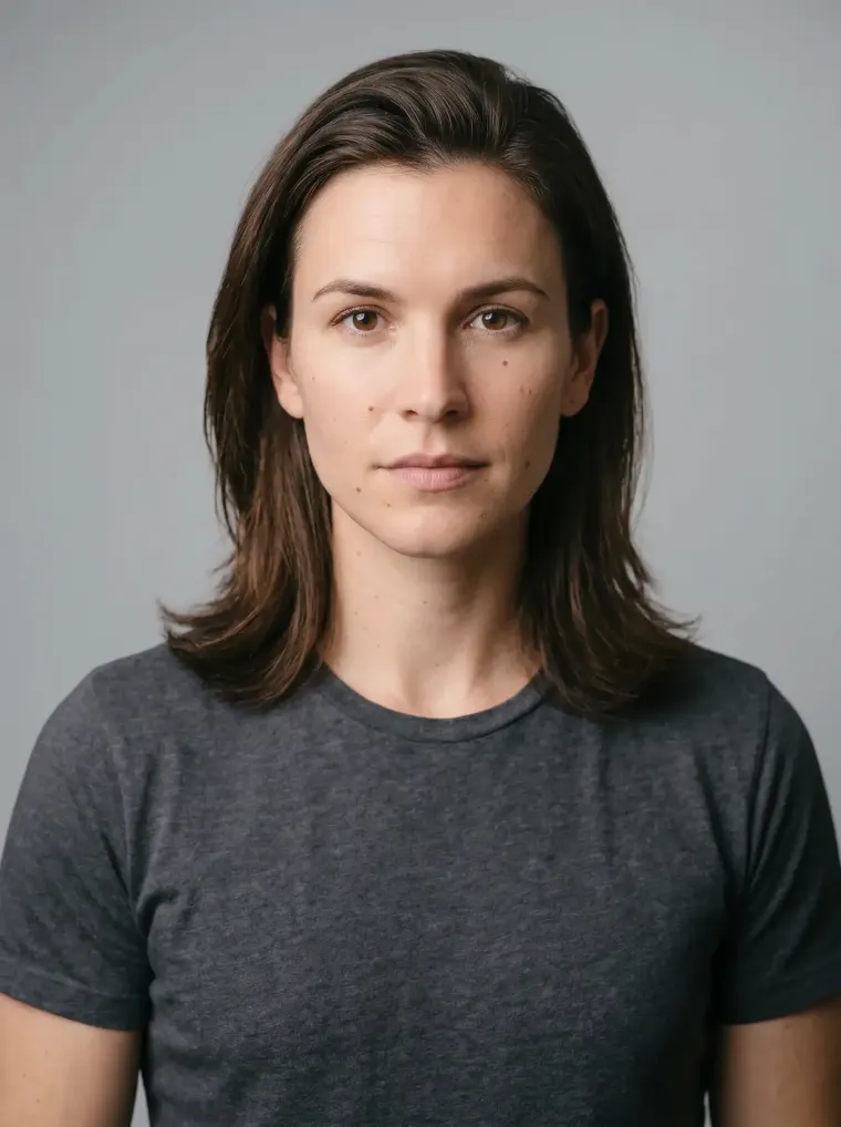 Same portrait gender-swapped to a woman