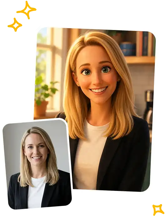 Overchat AI photo to cartoon generator