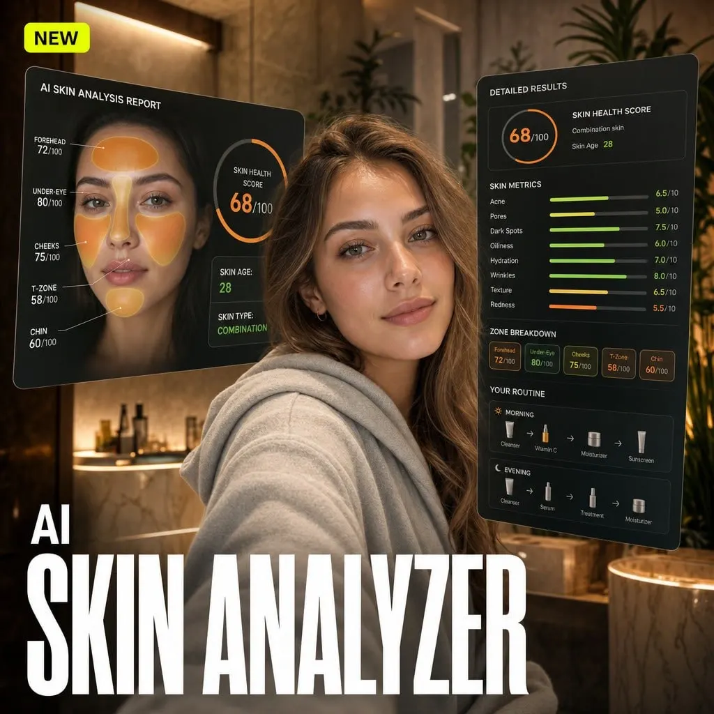Overchat AI online skin analysis test