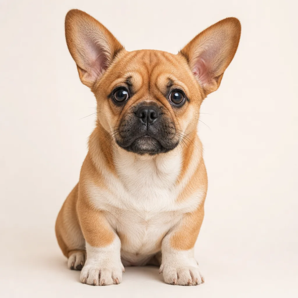AI-generated puppy from a Pug and a Corgi