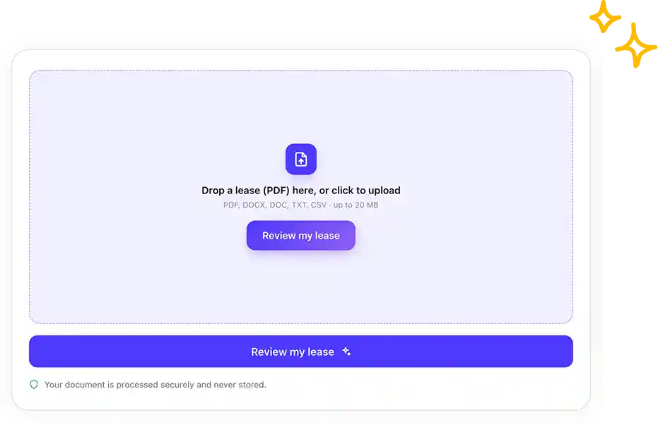 Overchat AI lease agreement reviwer
