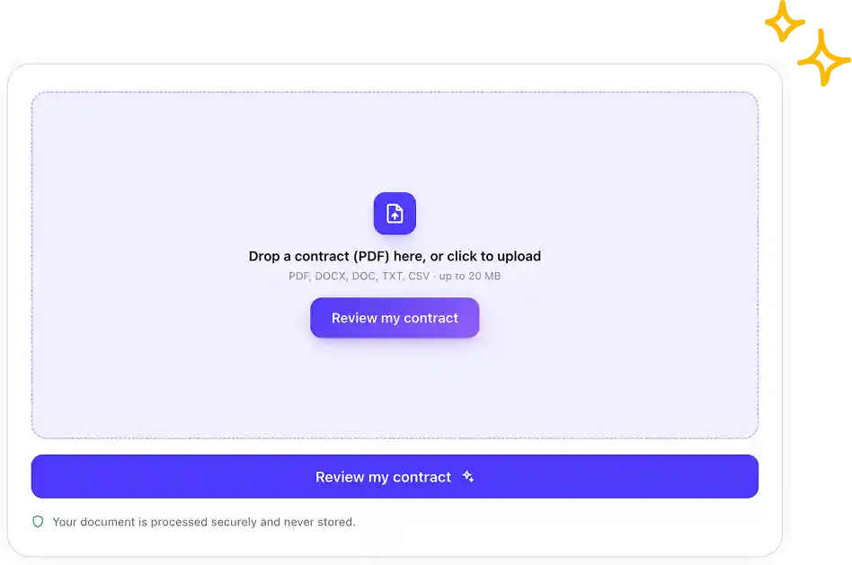 Overchat AI contract reviewer