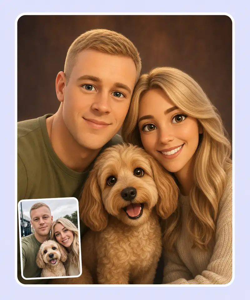 Overchat AI face shape detector result male
