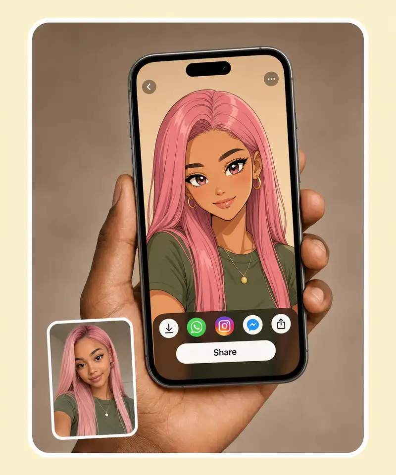 Overchat AI HD anime portrait maker