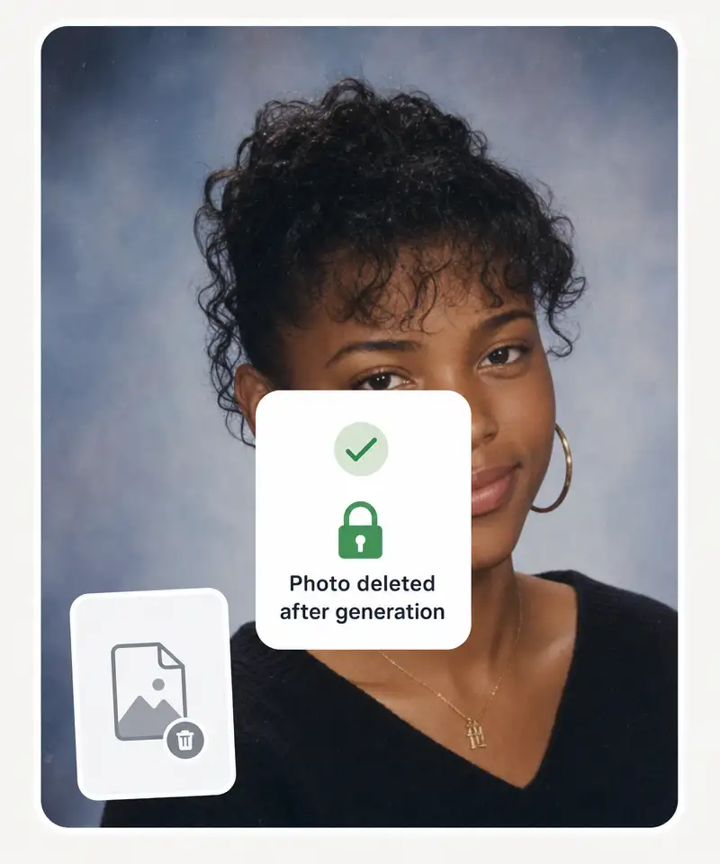 Overchat AI yearbook photo generator privacy