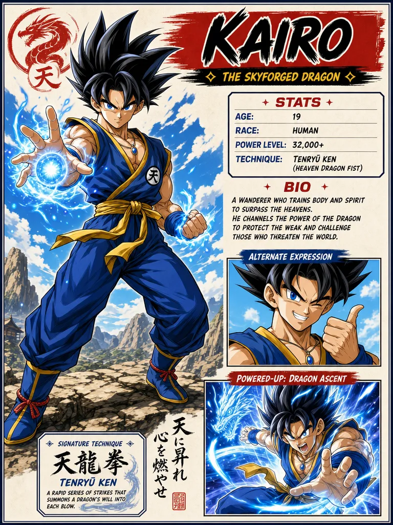 Create original manga characters on Overchat AI