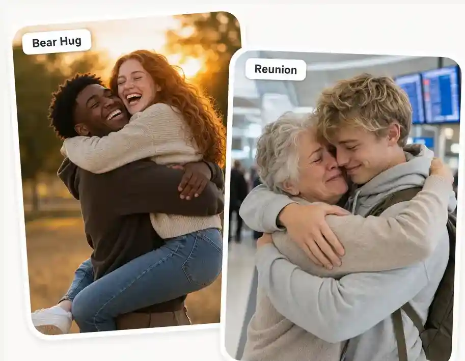 Overchat AI hug generator