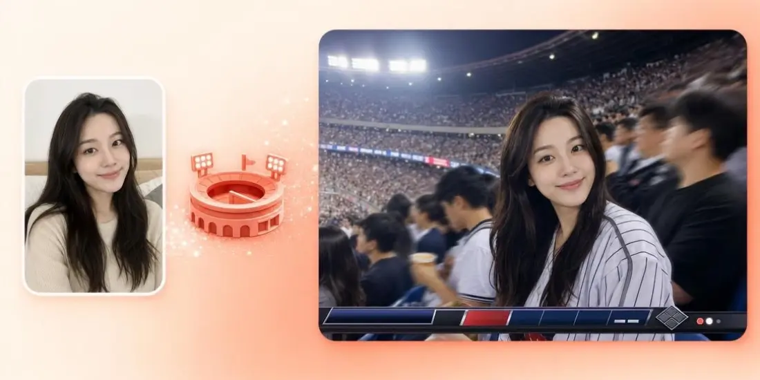 AI Stadium Trend — get featured on the big screen in a live stadium video