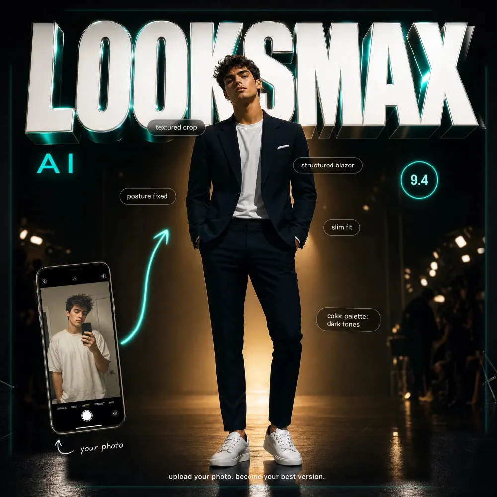 Overchat looksmax app — face scan and rating