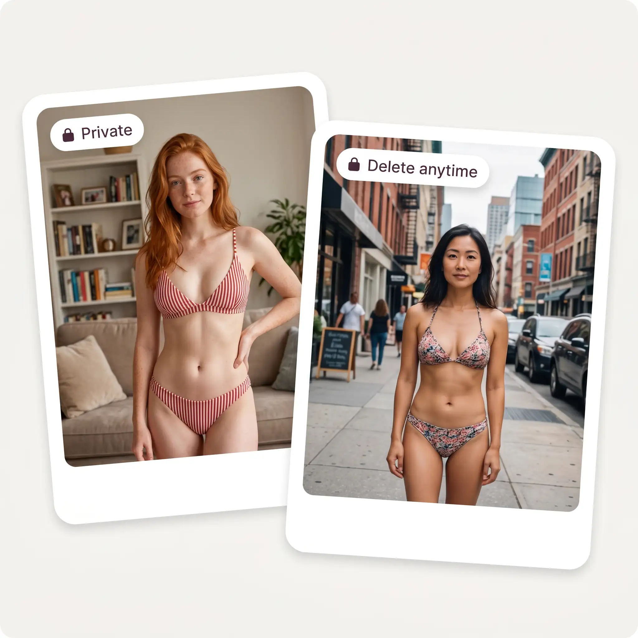 Overchat AI Bikini Generator privacy features