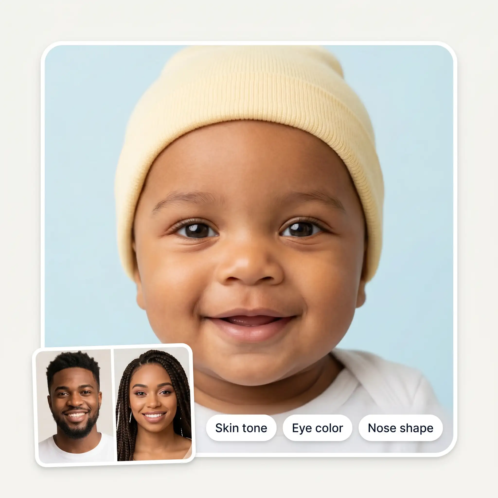 Ultra-realistic baby face photos generated by AI