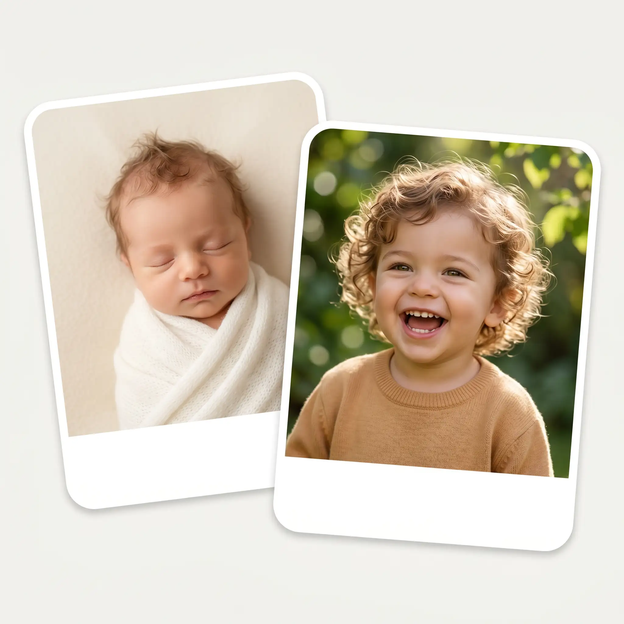 High-quality baby face predictions without watermarks