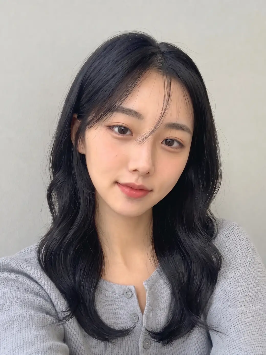 Same person with AI-generated long hair