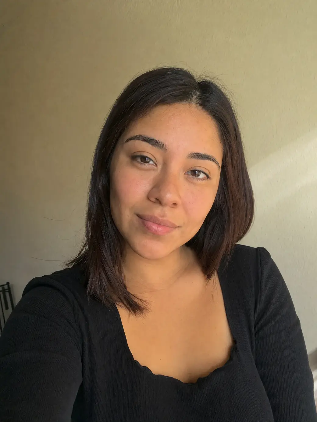 Original photo, before the curly hair filter