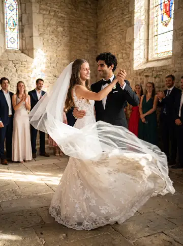 A single wedding photo