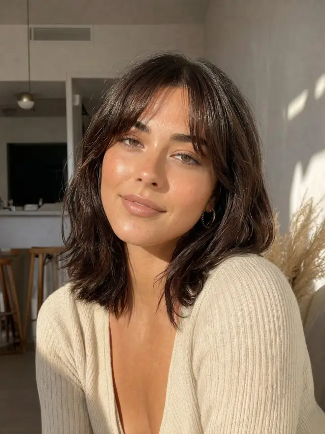 Curtain bangs — example result