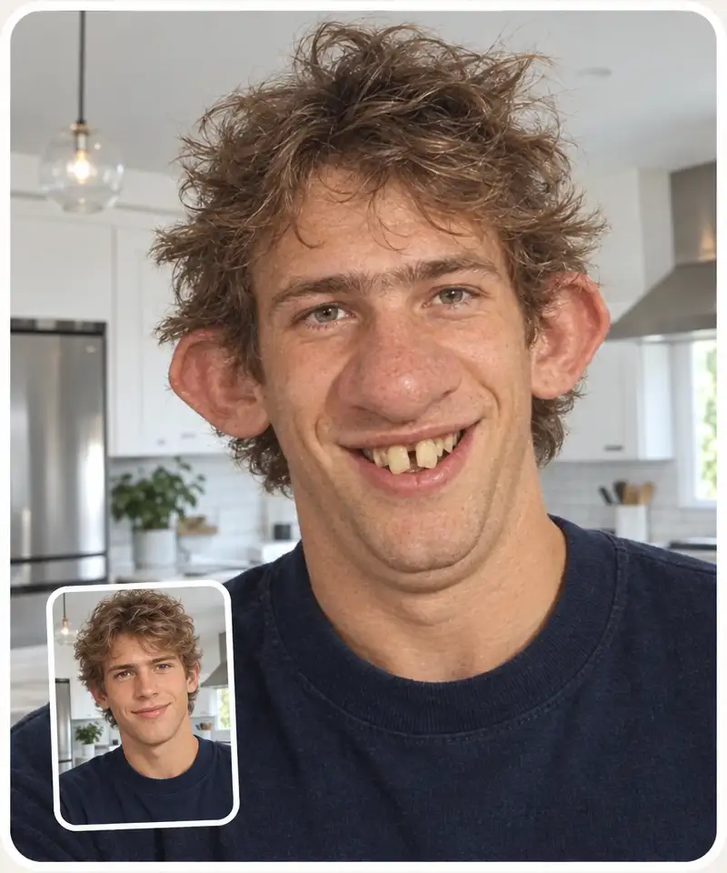 Ugly AI filter result