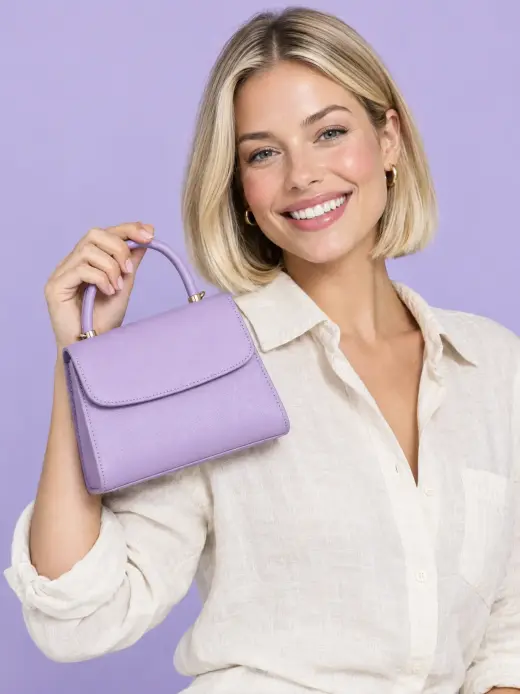 AI product photo example: handbag