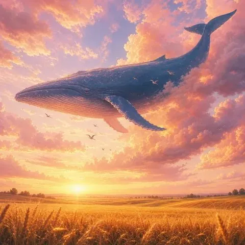 Prompt idea: whale in the clouds