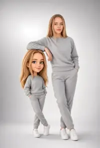 Photo turned into a 3D bobblehead figure with AI