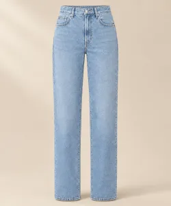 Light-wash straight jeans