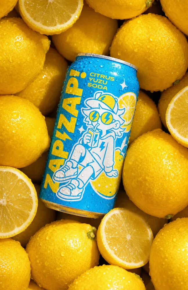 Citrus Soda Flatlay, a Product Ads preset