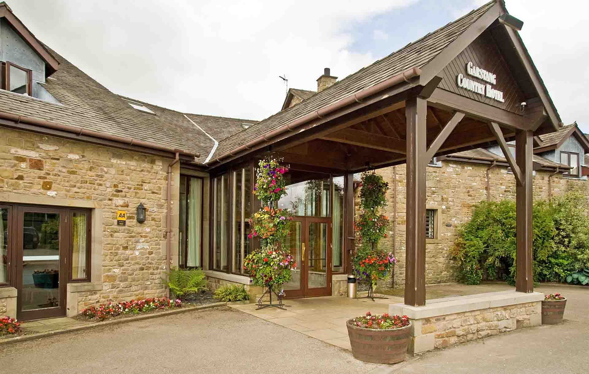 Garstang Country Hotel entrance.