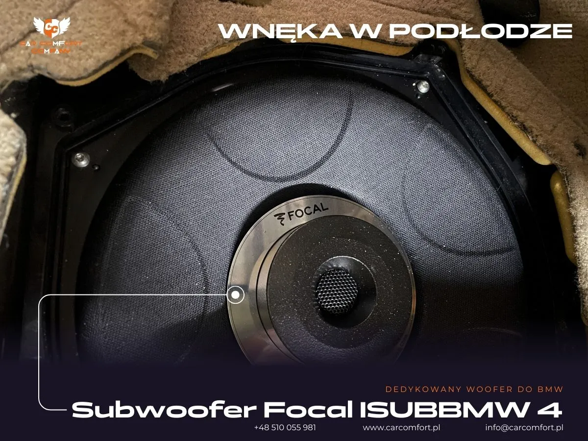 subwoofer Focal ISUBBMW4 – idealne dopasowanie i poprawa brzmienia