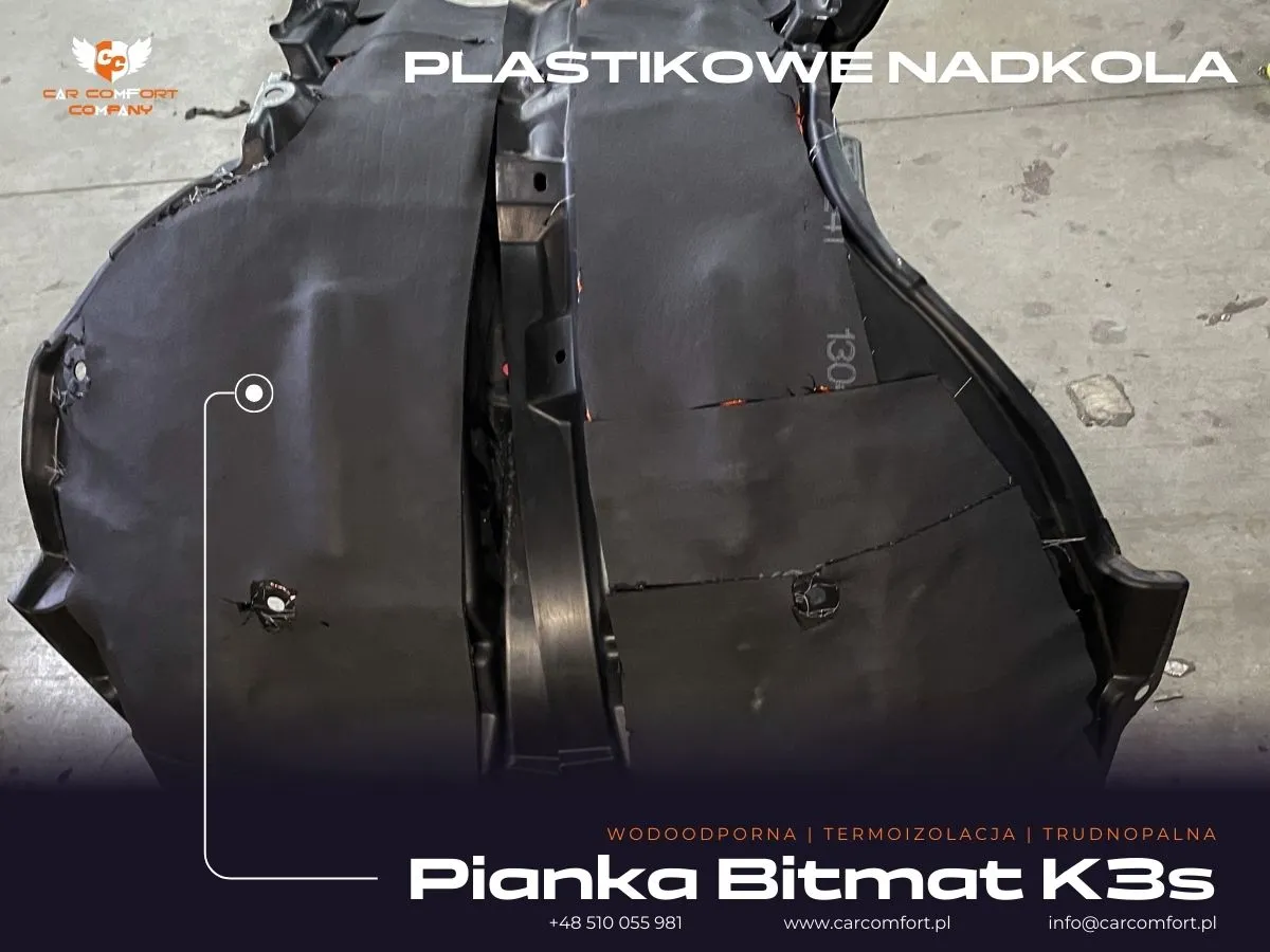 Bitmat K3s aplikowany na nadkola Toyota CH-R – izolacja akustyczna i termiczna