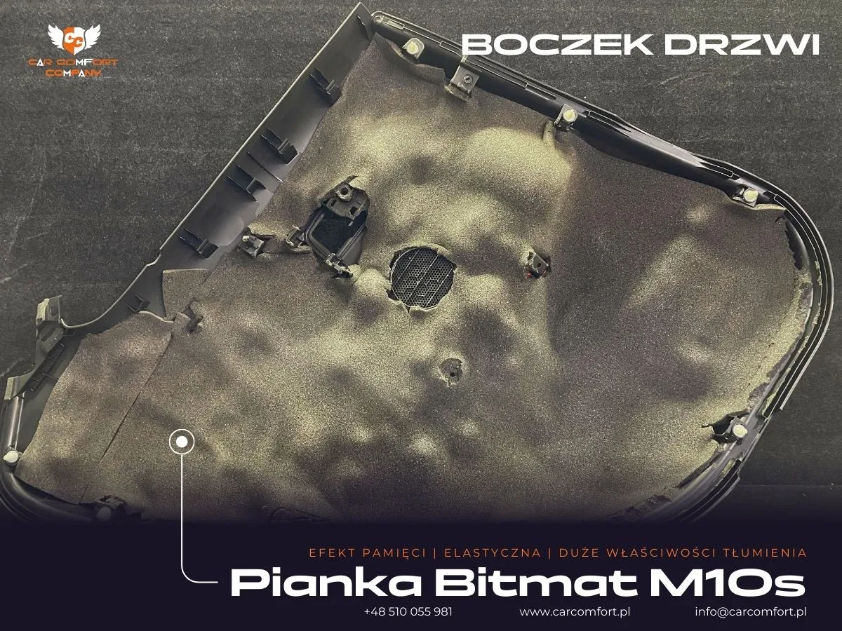 Boczek drzwi z drugą warstwą wygłuszenia w Toyota C-HR