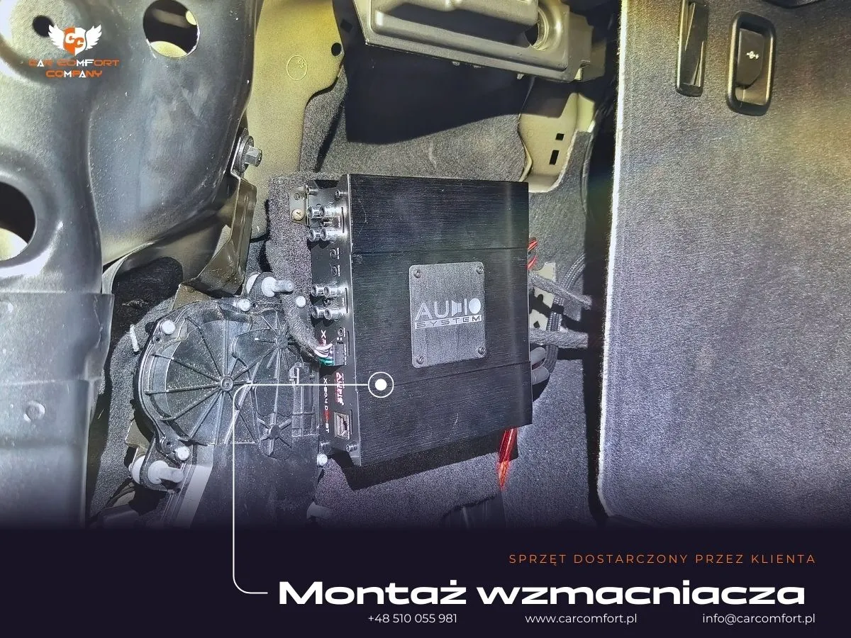 wymiana car audio klienta w BMW