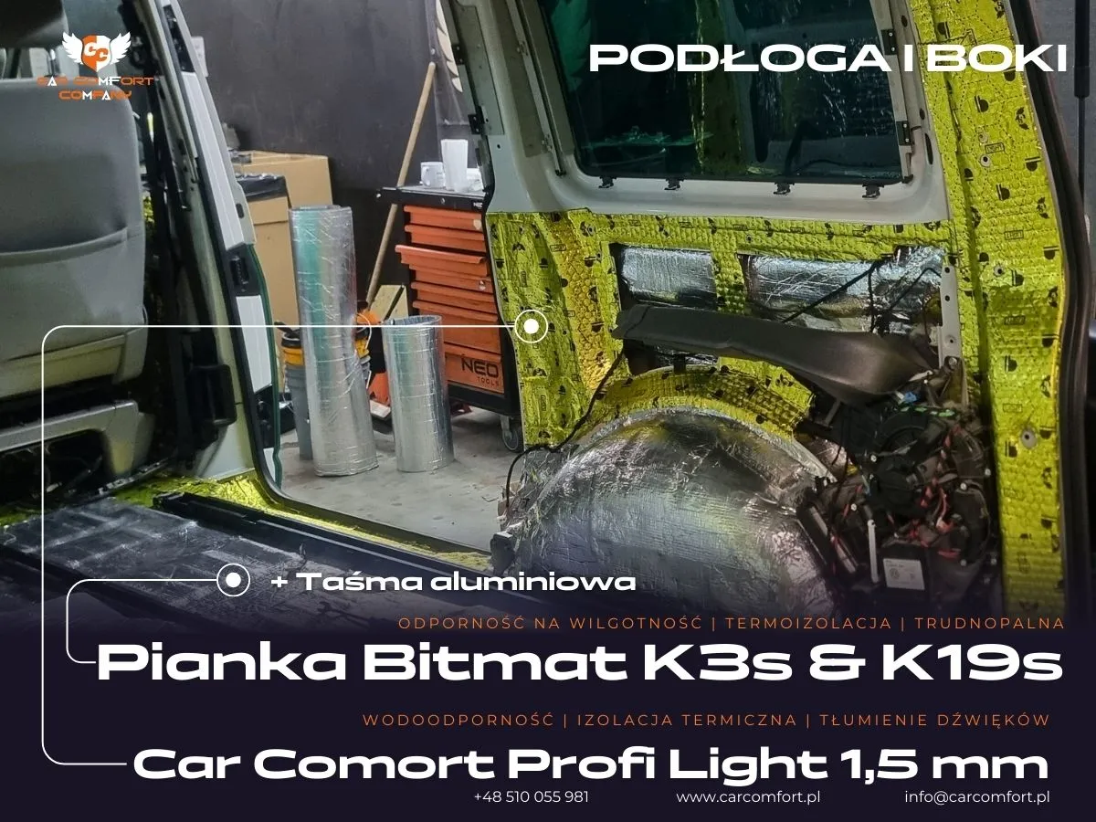 Maty Car Comfort i Bitmat K19s – komfort cieplny i akustyczny w tylnej części pojazdu