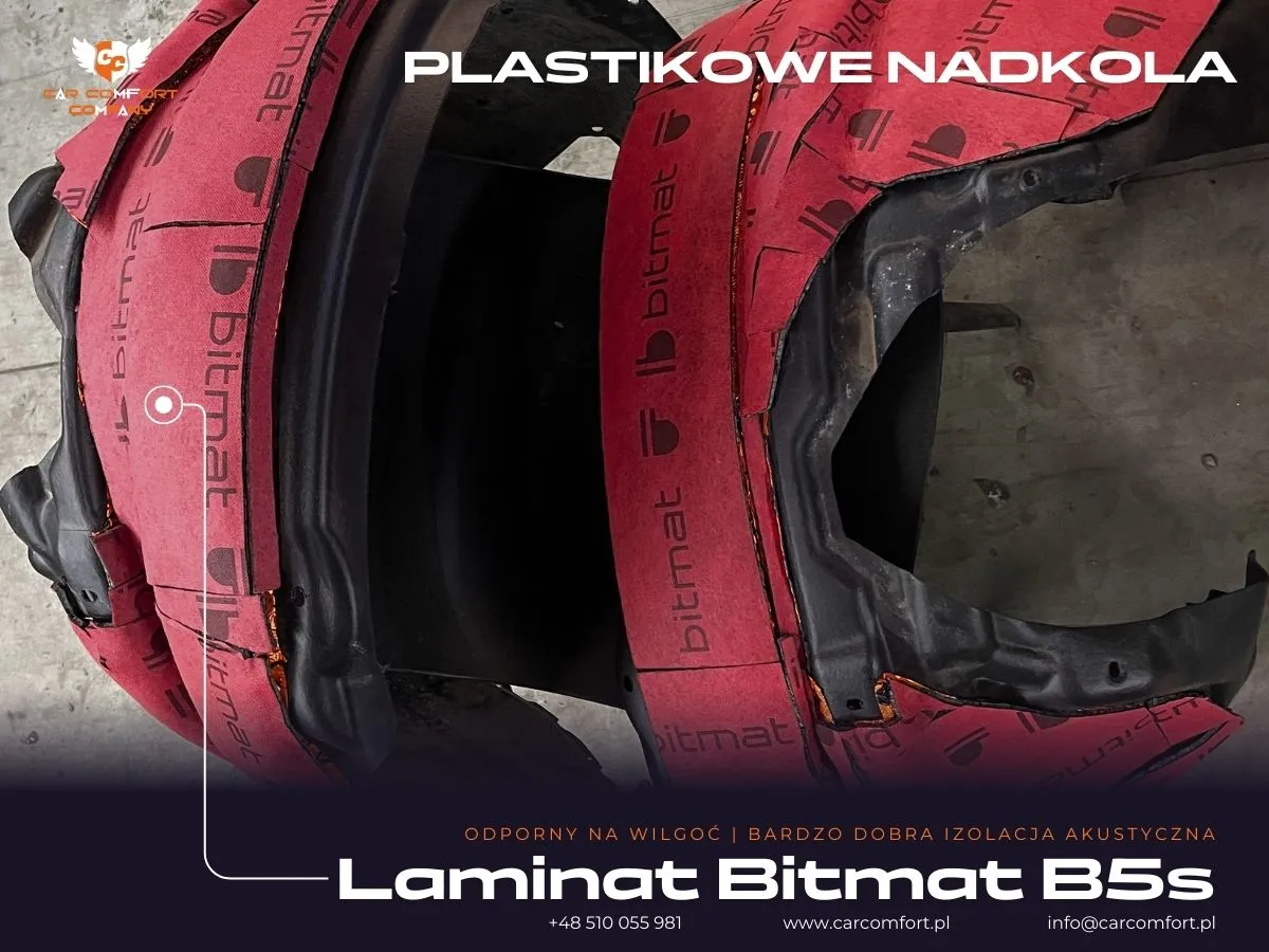 Bitmat B5s jako druga warstwa wygłuszenia nadkoli