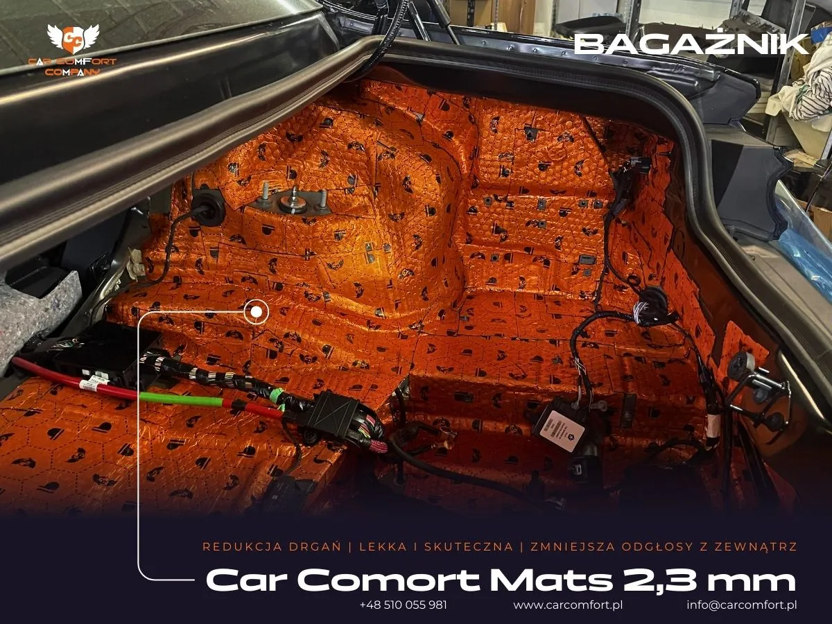 Montaż mat Car Comfort w przestrzeni bagażowej – redukcja hałasu i drgań