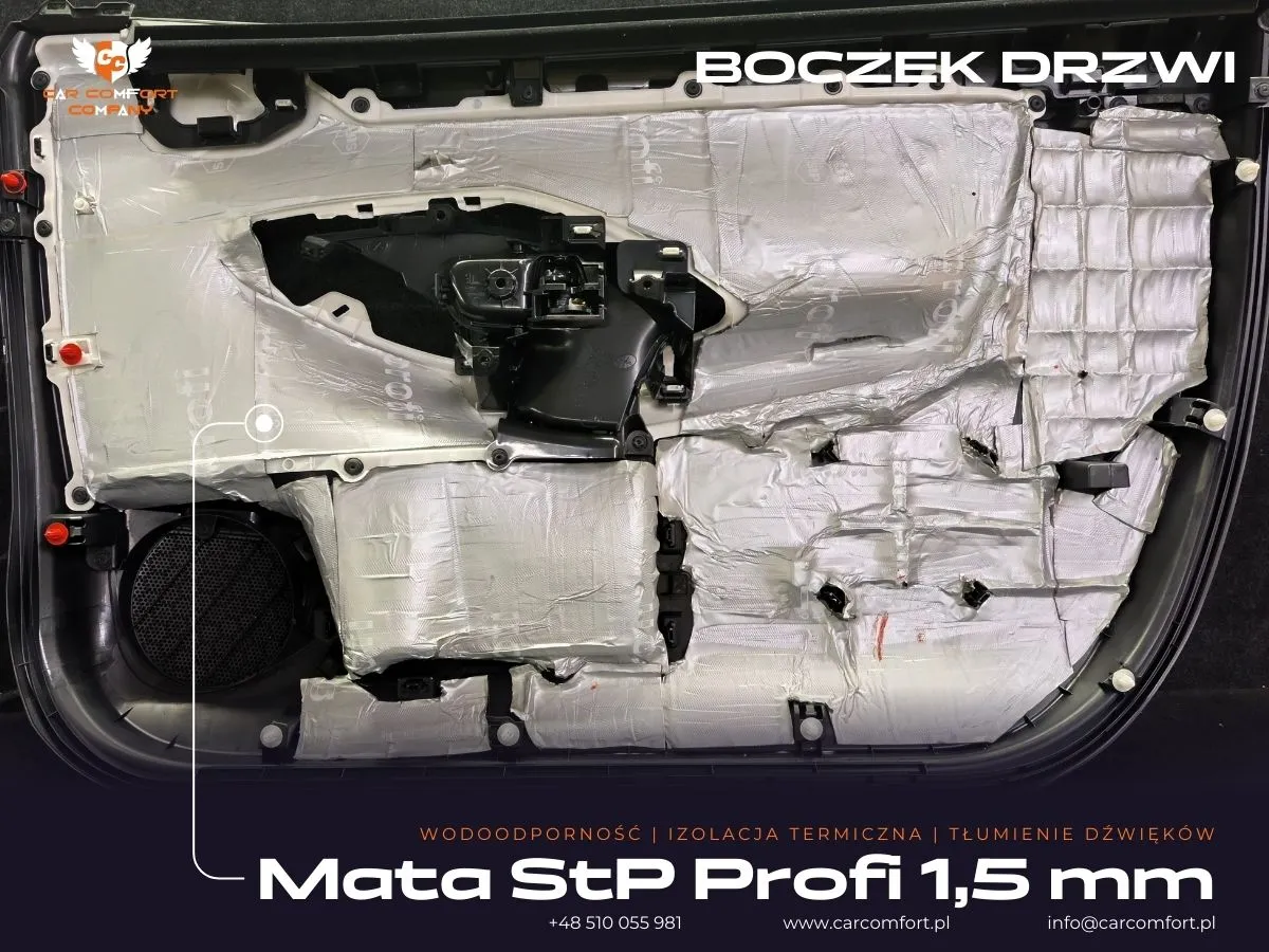 Boczek drzwi Toyota Yaris GR wygłuszony