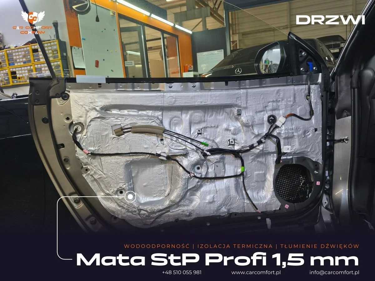 Wyciszenie drzwi matą StP Profi w Toyota