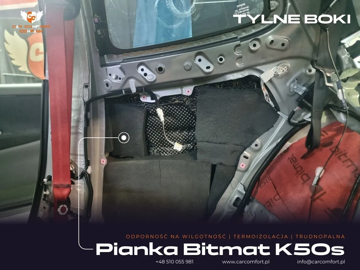 Pianka Bitmat K50s w tynym boku dla wygłuszenia