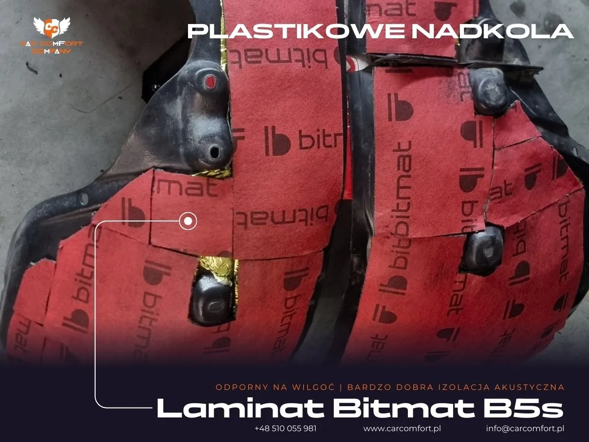 Zastosowanie Bitmat B5s jako drugiej warstwy nadkoli w Dodge Charger