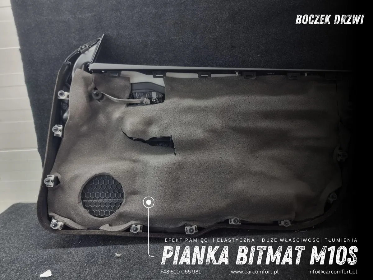 Warstwa Bitmat M10s – izolacja boczków drzwi w Volvo C30