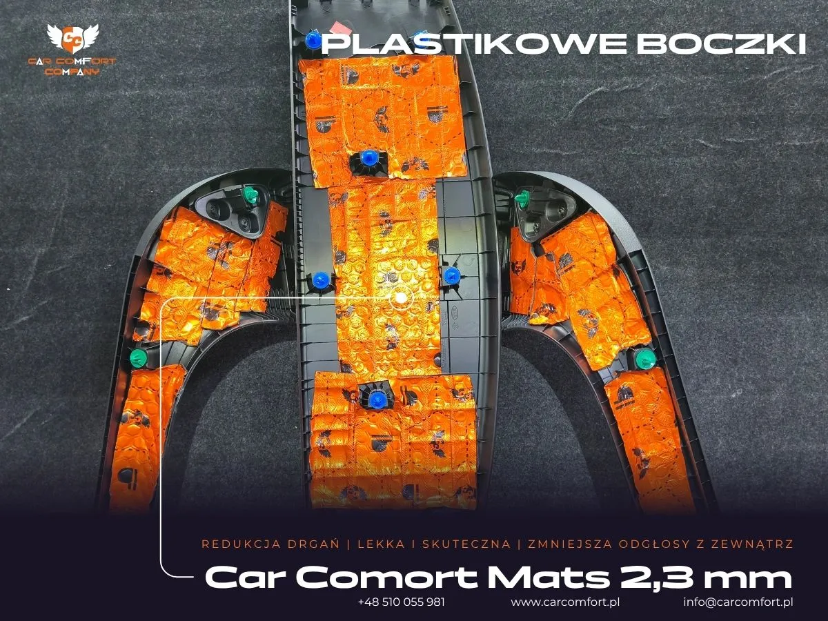 Car Comfort Mats jako pierwsza warstwa plastikowego boczka