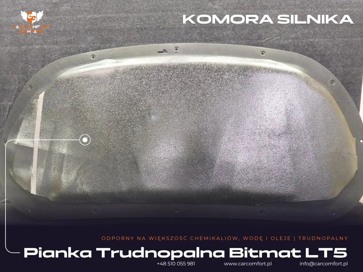  Izolacja komory silnika Kia X-Ceed pianką Bitmat LT5.