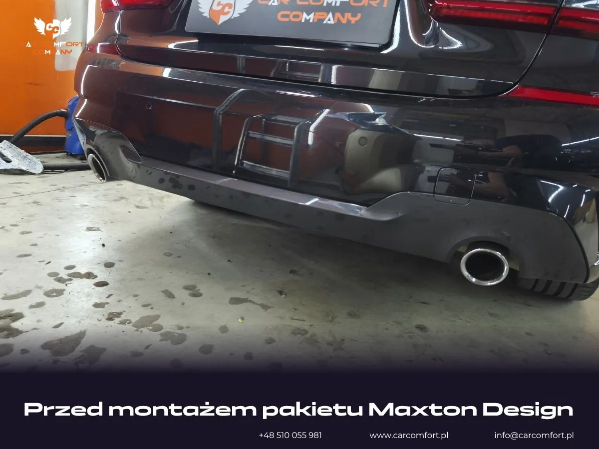  BMW 3 G20 z zamontowanym kompletnym pakietem aerodynamicznym Maxton Design