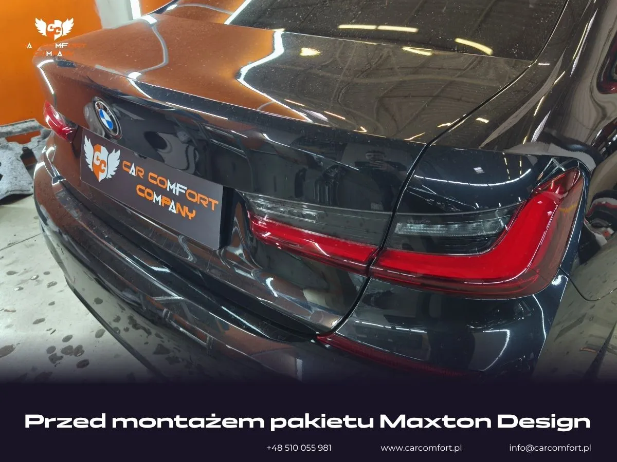  BMW 3 G20 z zamontowanym kompletnym pakietem aerodynamicznym Maxton Design